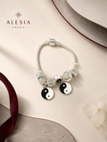 Pulsera tipo Pandora Yinyang